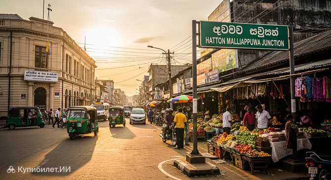 Перекрёсток Маллиаппува в Хаттоне