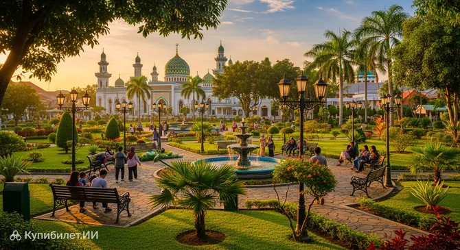 Парк при мечети Джами Джембер