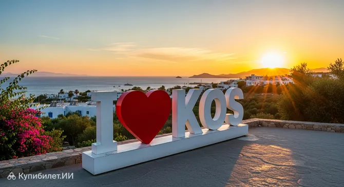 Знак «I Love Kos»