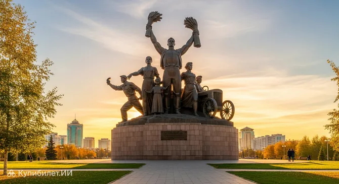 Памятник Покорителям целины