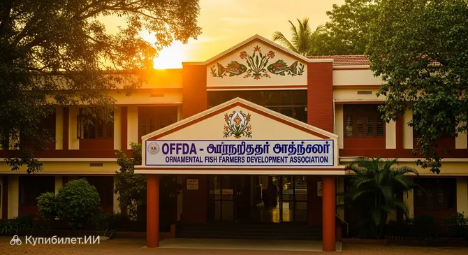 Аквариум Ассоциации развития фермеров декоративных рыб