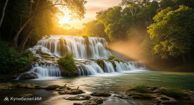 Водопады Мана