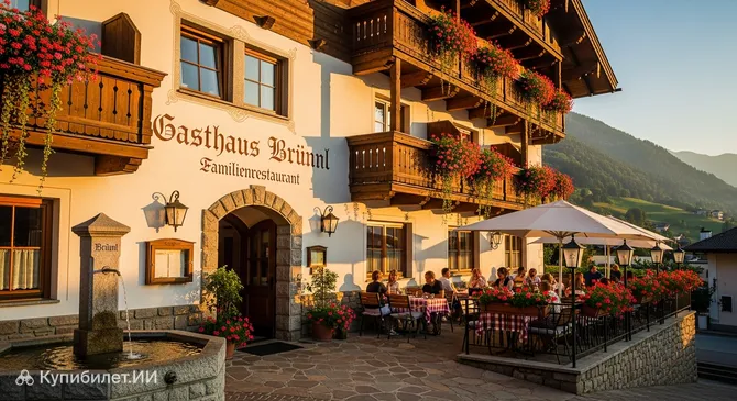 Гостевой дом Brünnl Семейный ресторан