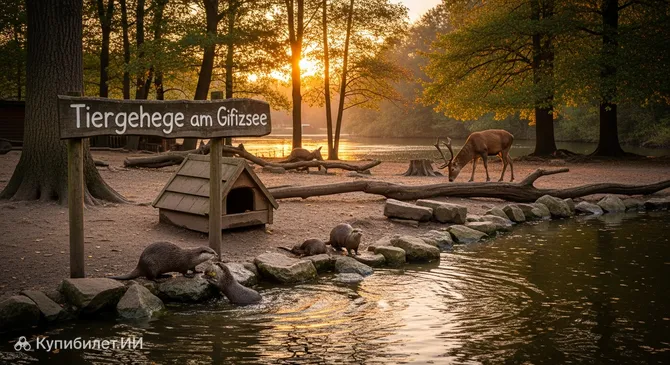 Загон для животных на озере Гифиц