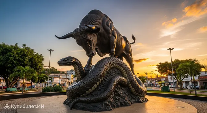 Памятник «Бык и Анаконда»