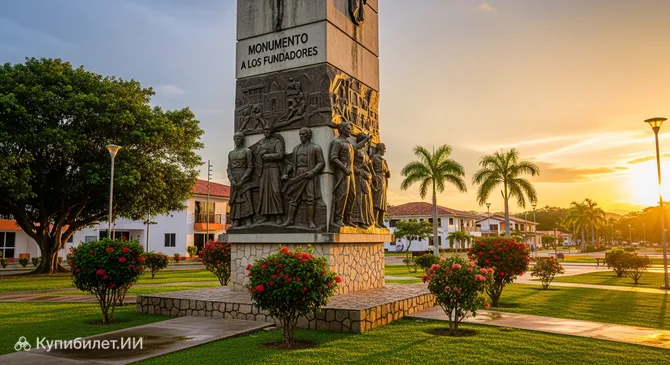 Памятник основателям Пуэрто-Асис