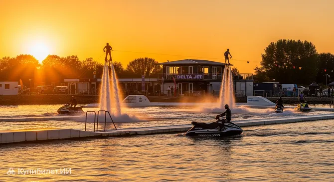 Катание на гидроциклах и буксируемых ватрушках в Сен-Бревене