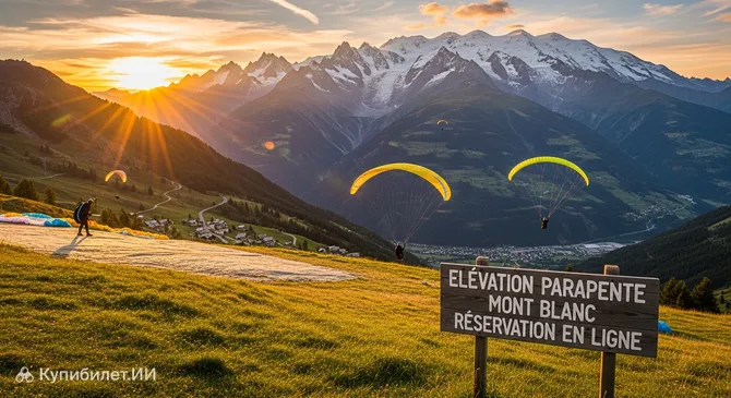 Парапланеризм Elevation у Монблана