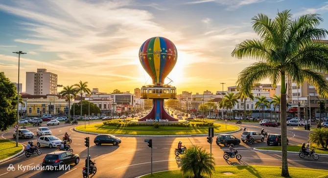 Воздушный шар трамвая – площадь Арсесп