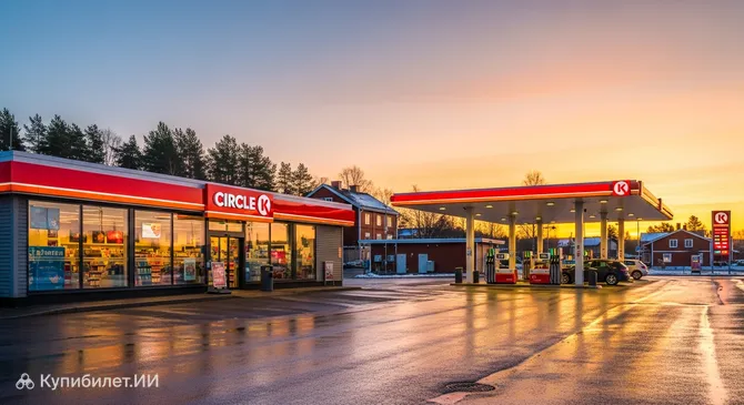 Кафе при заправке в Свеге