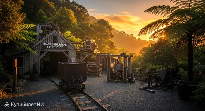 Золотодобывающая шахта в Темсе