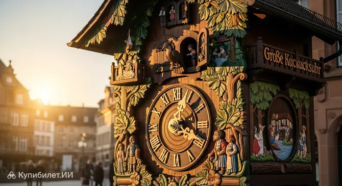 Большие часы с кукушкой