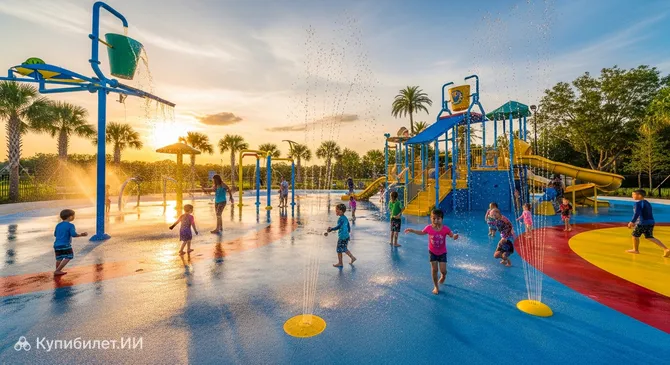 Водная площадка в парке Зефир