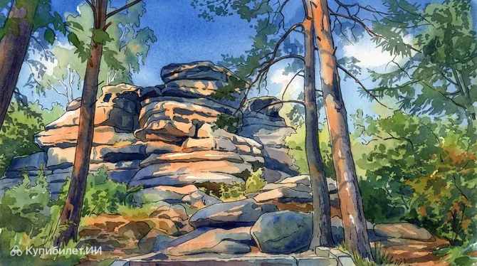 Пляж озера Шарташ