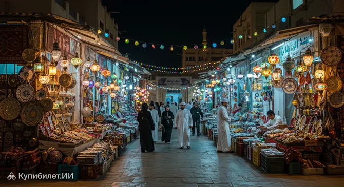 Ночной рынок Янбу