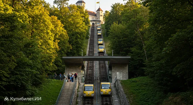 Фуникулёр к Люблянскому замку