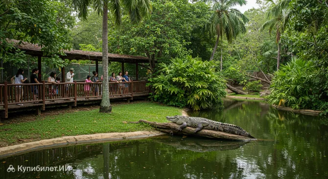 Парк камней миллионолетней давности и крокодиловая ферма Паттайи