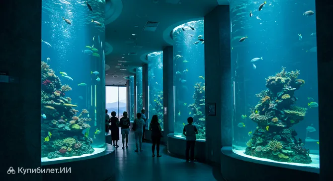 Аквариумы на стене