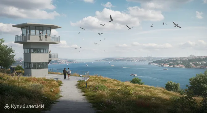 Смотровая башня для наблюдения за птицами Национальных парков