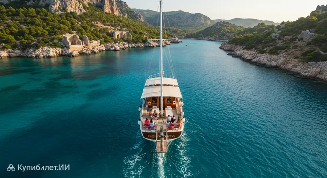 Прогулки на лодке по Кекова