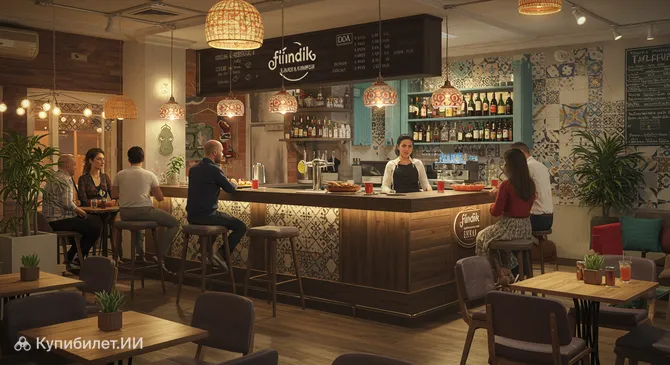 Бар Фындык Лахмаджун и Хумус