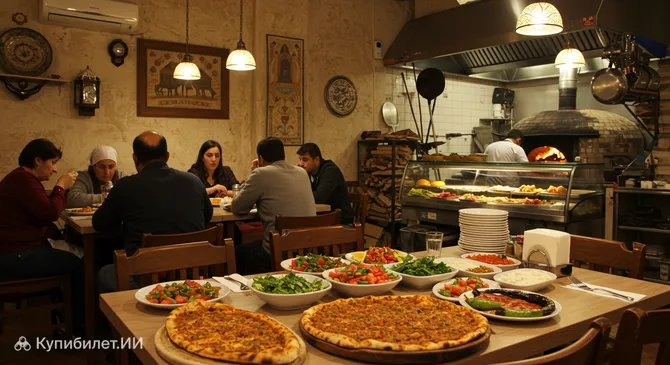 Ресторан Mücahit Etli Pide и Лахмаджун