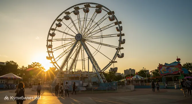 Колесо обозрения в Детском парке развлечений Тайбэя
