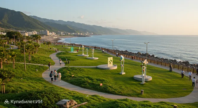 Парк на побережье Тайтун