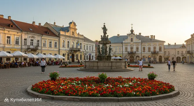Площадь с фонтаном на Вичевом