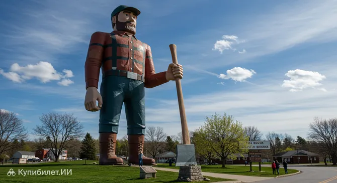 Статуя Пола Баньяна