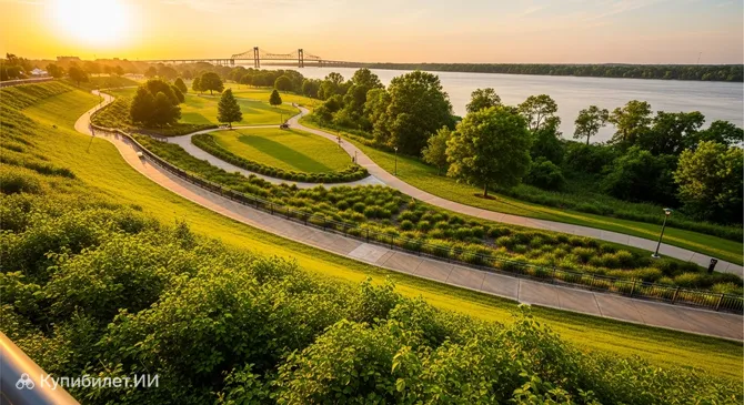 Парк на реке Миссисипи