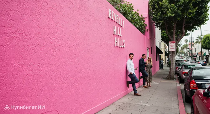 Розовая стена