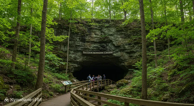 Пещеры и кемпинг Раккун-Маунтин
