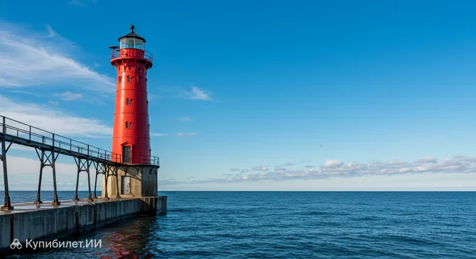 Северный маяк на пирсе Дулута