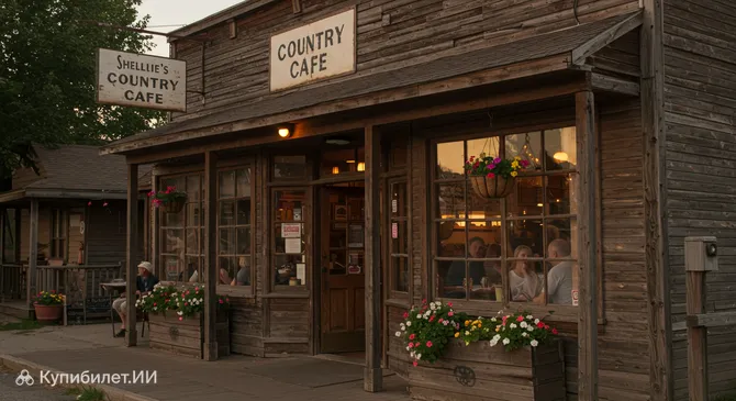 Кафе Шелли в деревенском стиле