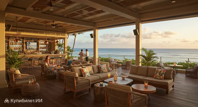 Дек на отеле Куин Капиолани