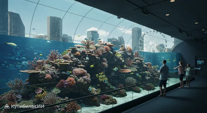 Интерактивный аквариум и заповедник животных Хьюстона