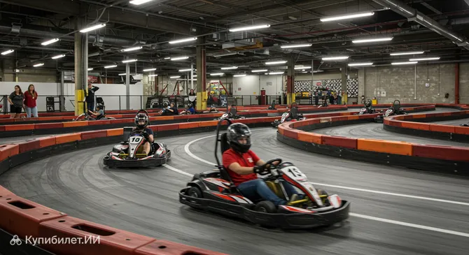 Крытая трасса для картинга
