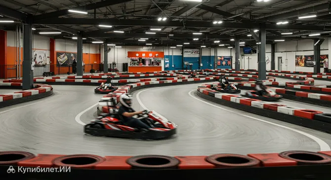Крытая картинговая трасса