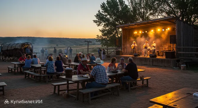 Ужин и шоу в стиле Дикого Запада в Форт-Хейс