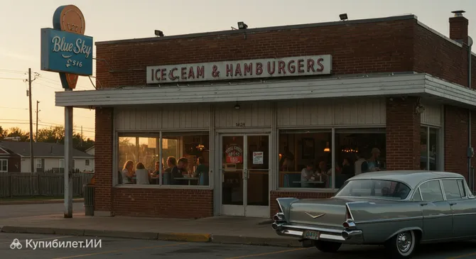 Блю Скай Айс Крим и Гамбургеры