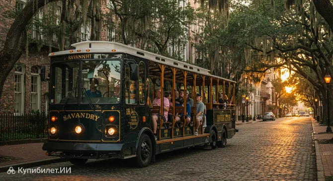 Экскурсия на трамвайчике по Саванне