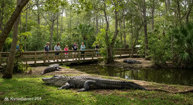 Зоологический парк ферма аллигаторов Сент-Огастин