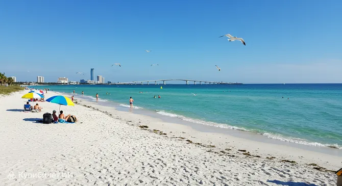 Пляж на дамбе Кортни Кэмпбелл