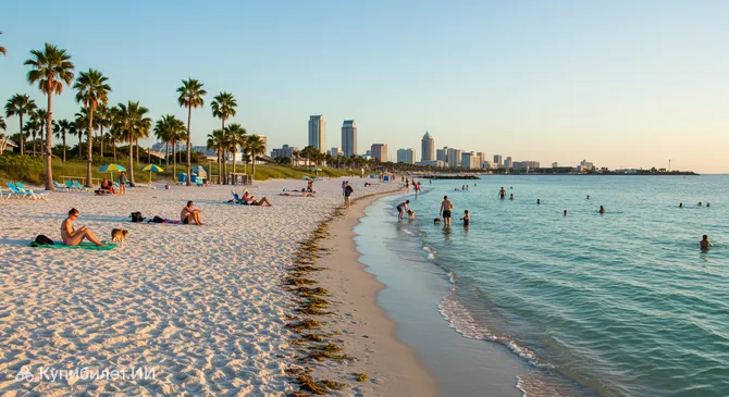 Пляж для собак на островах Дэвис