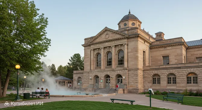 Купальня в парке горячих источников