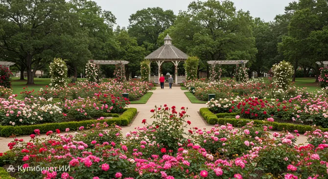 Сад роз в Тайлере