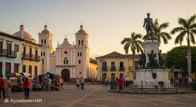 Площадь Боливара в Порламаре