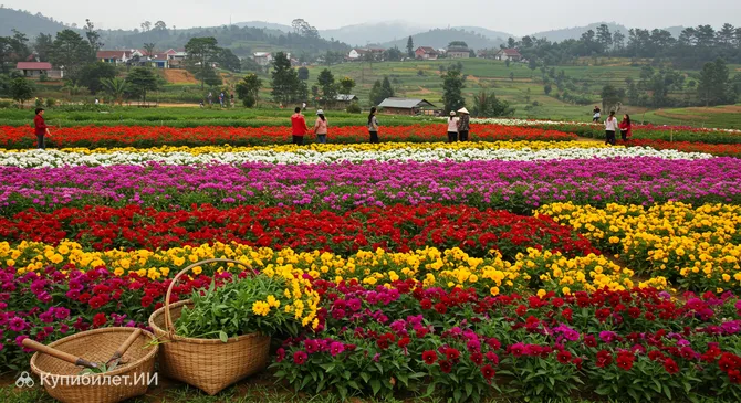 Цветочная деревня Ван Тхань