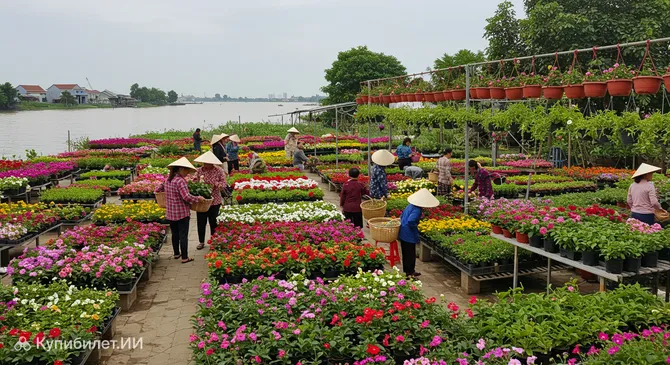 Цветочная деревня Са Дек